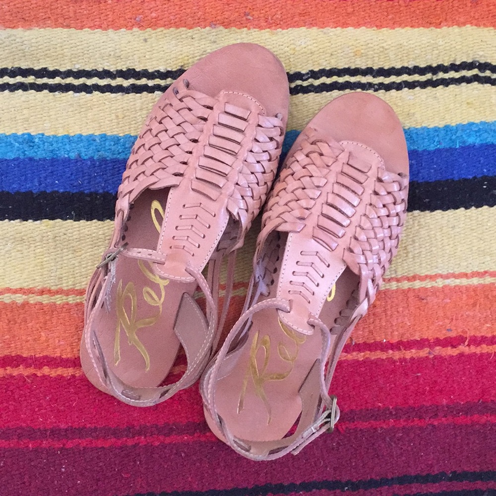Rebels Brown Huarache Sandals